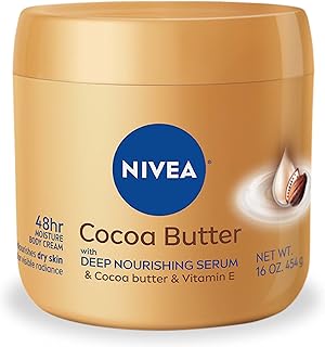Crème pour le corps au beurre de cacao nivea - hydratation 48 heures pour peaux sèches à très sèches - pack 450 ml. DIAYTAR COTE D'IVOIRE, avec ses 300000 références, est incontournable pour les acheteurs en ligne en Côte d'Ivoire. Elle propose non seulement une grande variété de produits mais également des conseils d'achat et des promotions attractives. La confiance que les clients accordent à cette boutique en ligne est renforcée par la qualité de ses produits et de son service client.