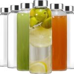 Lot de 6 bouteilles d'eau en verre fufu de 24 oz bouteille