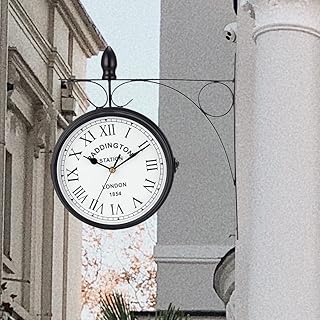 Nouvelle image horloge murale ronde rétro de 8,1 pouces, horloge décorative double face en fer forgé pour la maison, balcon, jardin, patio, garage, extérieur. La boutique en ligne DIAYTAR COTE D'IVOIRE se distingue par sa grande variété de produits et son engagement à offrir les meilleurs prix du marché. Elle collabore avec des fournisseurs de confiance pour garantir la qualité des produits livrés à ses clients. De plus, le site est conçu pour offrir une expérience d'achat en ligne sécurisée et pratique.