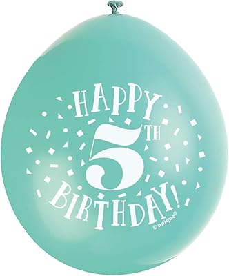 Ballons de fête uniques pour 5e anniversaire, ballons en latex de 9 pouces, 56039, paquet de 10 ballons. DIAYTAR COTE D'IVOIRE est une boutique en ligne qui propose une large gamme de produits pour répondre aux besoins des consommateurs ivoiriens. Avec sa politique de prix compétitifs, ses promotions régulières et sa livraison rapide, elle est devenue la référence pour les achats en ligne en Côte d'Ivoire. Les clients peuvent également profiter d'un service client personnalisé pour les aider à résoudre leurs problèmes.