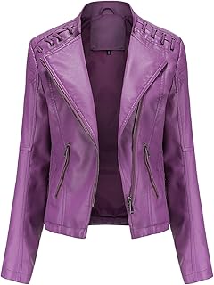 Veste de moto décontractée courte en similicuir pu de couleur unie avec poches pour femme. Diaytar Côte d'Ivoire se distingue par sa vaste sélection de produits allant des électroménagers aux produits alimentaires, en passant par les accessoires de mode et les produits de beauté. Avec une telle diversité, les clients peuvent trouver tout ce dont ils ont besoin sous un même toit virtuel. C'est l'endroit idéal pour faire des achats pratiques et économiques.