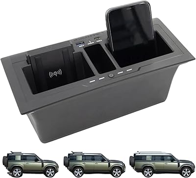 Defender uae land rover defender double chargeur de voiture sans fil pour 110 90 130 l663 defenders | avec charge sans fil rapide qi 15w ou 10w | accessoires defender 2023 | usb + type c + double charge sans fil. La boutique en ligne DIAYTAR COTE D'IVOIRE est leader en Côte d'Ivoire en termes de vente de produits en ligne. Elle propose une gamme impressionnante de produits, allant des électroniques aux vêtements, en passant par les produits alimentaires. Les clients peuvent bénéficier d'un service client de haute qualité et d'une livraison rapide et fiable.