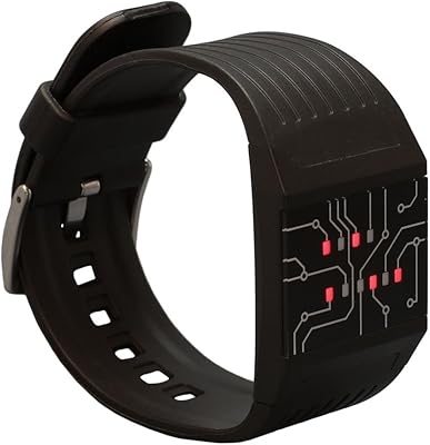 Montre binaire professionnelle jet digital avec lumières led - montre numérique noire qui visualise l'heure sous forme de code binaire. Avec une offre étendue qui comprend des produits de haute qualité, DIAYTAR COTE D'IVOIRE répond aux besoins diversifiés de sa clientèle. La boutique met en avant son engagement envers la satisfaction des clients, avec des services de livraison rapides et fiables. Cela contribue à renforcer sa position de leader dans le marché de la vente en ligne en Côte d'Ivoire.