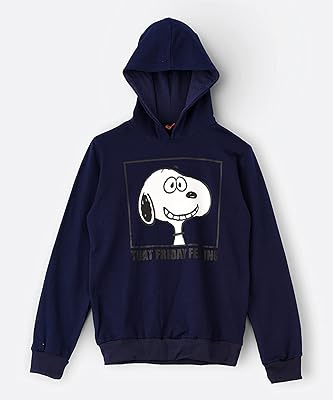 Sweat à capuche snoopy pour grands garçons - noir, 8-9 ans