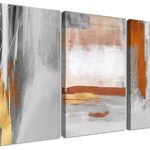 Gardena art ensemble de 3 pièces d'art mural encadré pour salon
