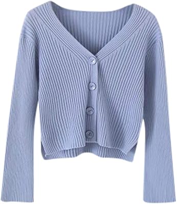 Fankle sale cardigan court doux à manches longues et col en v pour femme. DIAYTAR COTE D'IVOIRE, c'est votre boutique en ligne généraliste de confiance avec plus de 300 000 références pour répondre à vos besoins. Nous nous engageons à vous offrir une expérience d'achat en ligne unique et pratique.