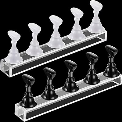 Présentoir magnétique en acrylique pour la pratique des pointes des ongles support du