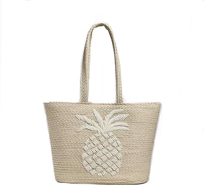 Sac shopping de plage en paille d'ananas fait main (taille m, longueur 43 cm hauteur 30 cm profondeur 15 cm), ivoire. La boutique en ligne DIAYTAR COTE D'IVOIRE est synonyme de confiance et de qualité, avec une sélection soigneuse de produits provenant de marques locales et internationales. Elle comprend une équipe dédiée qui travaille sans relâche pour garantir que chaque achat se déroule sans encombre. Les clients bénéficient ainsi d'un service client attentionné et d'une assistance personnalisée.