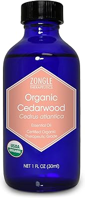 Huile essentielle de bois de cèdre biologique certifiée zongle usda, cedrus atlantica, 1