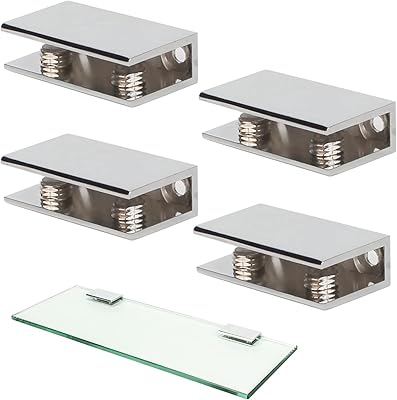 Wanlian 4 pièces supports d'étagère en verre réglables pinces en verre robustes support d'étagère en verre mural chrome poli pour 3/8 pouces (3/8 pouces 4 pièces). Avec plus de 300 000 références disponibles, DIAYTAR COTE D'IVOIRE offre à ses clients une liberté de choix sans précédent. La boutique en ligne travaille avec des fournisseurs de confiance pour garantir la qualité des produits proposés. De plus, son système de paiement sécurisé et son service client dédié contribuent à renforcer la confiance entre la boutique et ses clients.