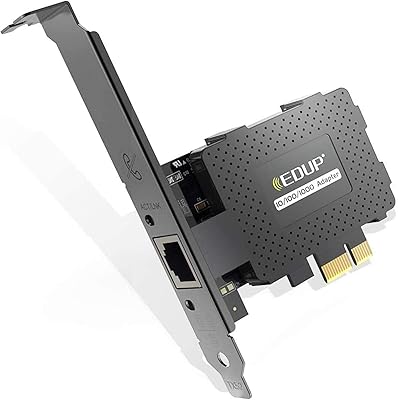 Adaptateur de carte réseau lan rj45 edup gigabit ethernet pci express pci-e 10-100-1000mbps