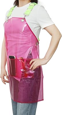 Tablier transparent pour coiffeur rytone-bb tablier imperméable et résistant à l'huile
