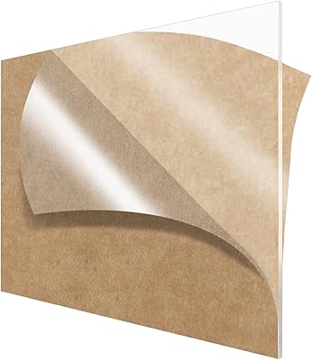 Failect feuille acrylique transparente de format a3, feuille de plastique acrylique en plexiglas
