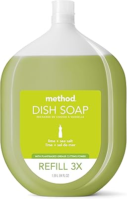 Savon gel method recharge de citron et sel marin 15 litre