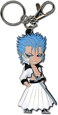 Porte-clés multicolore en pvc bleach grimmjow, 2" great eastern entertainment