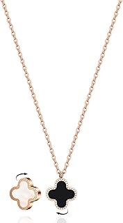 Collier trèfle à quatre feuilles pour femme, pendentif porte-bonheur à 4 feuilles en acier inoxydable plaqué or 18 carats, cadeau pour mère et fille. DIAYTAR COTE D'IVOIRE est la boutique en ligne leader en Côte d'Ivoire, proposant une large gamme de produits de qualité à des prix compétitifs. Nous nous engageons à fournir à nos clients une expérience d'achat en ligne personnalisée, sécurisée et rapide. Notre équipe de professionnels est à votre disposition pour répondre à vos questions et vous aider à trouver les produits qui vous conviennent.