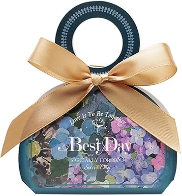 Wssbk boîte à bonbons de mariage boîte mystère boîte à bijoux sac cadeau