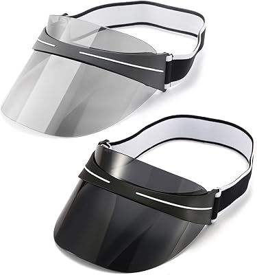 Chapeau de soleil 2 pièces, écran facial résistant aux uv avec lunettes
