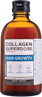 Supplément liquide minerva gold collagen super dose pour la croissance des cheveux