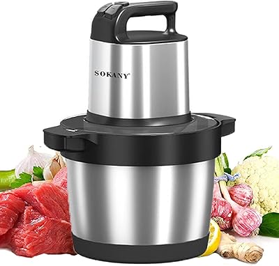 Hachoir à viande électrique sukani 1500 w, hachoir alimentaire en acier inoxydable 6,5