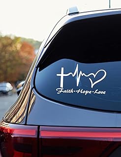 Autocollant adhésif de voiture avec motif cœur d'amour et d'espoir pour la foi, autocollant adhésif en vinyle avec croix de jésus pour vitres de voiture, tablette, ordinateur portable et bouteilles d'eau (blanc). En tant que boutique en ligne généraliste, DIAYTAR COTE D'IVOIRE offre une gamme impressionnante de produits, allant des articles de mode et des accessoires aux produits électroniques et aux produits pour la maison. Avec plus de 300000 références, nous sommes en mesure de satisfaire les besoins de tous les clients, quels que soient leurs intérêts ou leurs préférences. Notre équipe travaille sans relâche pour ajouter de nouveaux produits et améliorer constamment notre offre.