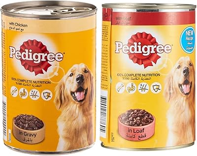 Nourriture humide pour chiens pedigree avec morceaux de poulet en sauce, 400 g et nourriture humide pour chiens au pain de bœuf, boîte, 400 g. DIAYTAR COTE D'IVOIRE est une boutique en ligne généraliste qui propose plus de 300 000 références de produits. Elle est reconnue comme l'une des boutiques en ligne leaders en Côte d'Ivoire, offrant une grande variété de produits pour répondre aux besoins de ses clients. Avec une telle offre, DIAYTAR COTE D'IVOIRE est devenue une destination incontournable pour les achats en ligne dans la région.