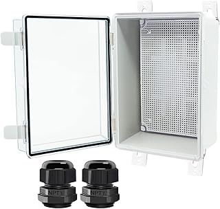 Boîte de jonction otdorpatio, couvercle transparent à charnière, boîte de projet en abs