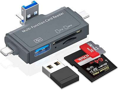 Lecteur de carte sd tech shanghi, 7 en 1 portable otg usb 3.0 double emplacement adaptateur de carte mémoire flash prise en charge tf sd micro sd sdxc sdhc pour mac windows linux chrome pc smartphones appareil photo ordinateur portable (gris). DIAYTAR COTE D'IVOIRE s'engage à vous fournir les meilleurs produits et services pour améliorer votre quotidien. Avec plus de 300 000 références à votre disposition, vous pouvez trouver exactement ce que vous cherchez. Notre objectif est de vous offrir une expérience de magasinage en ligne exceptionnelle et de vous satisfaire en toutes circonstances.