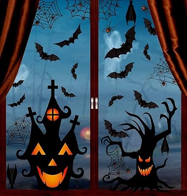 Autocollants de fenêtre sapu halloween, autocollant de fenêtre double face d'horreur amovible pour les décorations de fête d'halloween. DIAYTAR COTE D'IVOIRE est la référence en matière de commerce électronique en Côte d'Ivoire, proposant plus de 300 000 références de produits. Les clients peuvent profiter d'une expérience d'achat en ligne personnalisée et bénéficier de promotions et de réductions spéciales. La boutique en ligne est sécurisée et les transactions sont traitées de manière confidentielle.