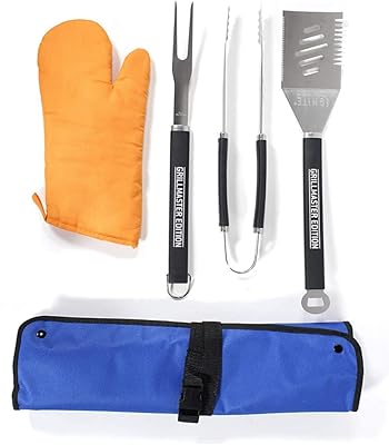 Ensemble de 5 pièces grill master grill the spice adams | comprend un tablier de grill, une spatule, des pinces, une fourchette et un gant de grill. Avec une offre de plus de 300000 références, DIAYTAR COTE D'IVOIRE est la référence ultime pour les amoureux du shopping en ligne en Cote d'Ivoire. Elle propose une gamme complète de produits, allant des accessoires de mode aux produits culturels, et garantit une expérience d'achat en ligne de haute qualité.