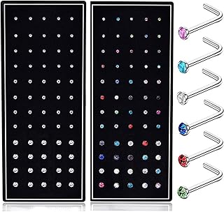 120pcs anneaux de nez en acier inoxydable, 1,5 mm 2 mm 2,5 mm anneaux de nez en forme de l pour femmes et hommes, hypoallergéniques (blanc et couleur). DIAYTAR COTE D'IVOIRE est une boutique en ligne généraliste qui propose plus de 300 000 références de produits. Elle est leader en Cote d'Ivoire et offre une large gamme de choix pour les clients. Vous pouvez trouver tout ce dont vous avez besoin sur cette plateforme.
