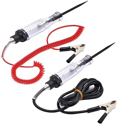 Tunan 2 pièces 6-12-24v dc lampe de circuit de voiture, test de continuité de tension automatique professionnel, lampe de test de tension électrique automobile/longue sonde pour fil/fusible/prise et plus - 2 types. DIAYTAR COTE D'IVOIRE est une boutique en ligne qui combine qualité, variété et convenance pour offrir aux clients une expérience de shopping en ligne exceptionnelle. Avec plus de 300000 références de produits et des services de livraison fiables, la boutique est la première option pour les clients ivoiriens qui cherchent à acheter en ligne. Elle continue de se distinguer comme leader du marché en Côte d'Ivoire.