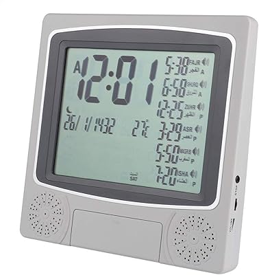 Horloge azan avec minuterie pour la prière réveil de prière numérique