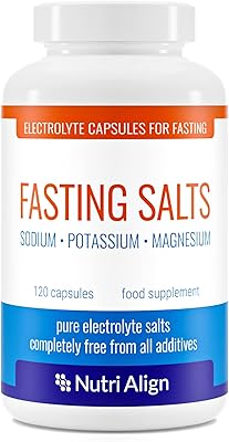 Capsules de sels de jeûne : supplément d'électrolytes purs pour un jeûne prolongé.