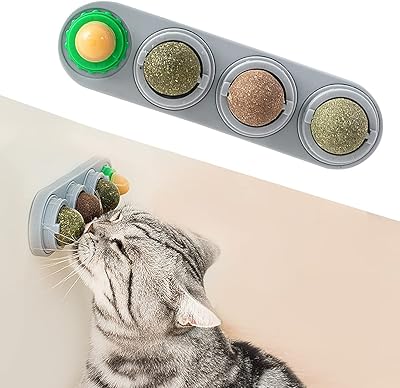 Botaroma 4 pièces boules d'herbe à chat détachables, jouets comestibles pour lécher les chats, jouets à mâcher sains et sûrs pour chats, jouet de nettoyage des dents pour chats, récompenses murales pour chats. DIAYTAR COTE D'IVOIRE est le leader du marché de la boutique en ligne en Côte d'Ivoire, avec une offre impressionnante de plus de 300 000 produits. La boutique en ligne propose des produits de marques renommées, ainsi que des produits locaux de qualité. Les clients peuvent profiter de promotions et de réductions régulières, ainsi que d'un service de livraison rapide et fiable.
