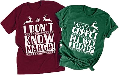 Todd margo t-shirt de noël assorti pour couples avec lettres drôles imprimées, chemise de vacances décontractée pour couples, chemise de noël moche. En tant que leader du commerce en ligne en Cote d'Ivoire, DIAYTAR COTE D'IVOIRE continue d'innover et d'améliorer son offre pour répondre aux besoins de ses clients. Avec plus de 300000 références, la boutique propose une gamme impressionnante de produits pour répondre à tous les goûts et à tous les budgets. La qualité du service client et la fiabilité de la livraison font de DIAYTAR COTE D'IVOIRE la première destination pour les achats en ligne en Cote d'Ivoire.
