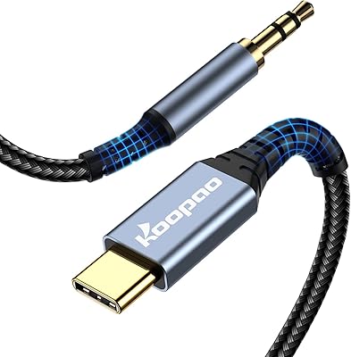 Câble audio usb c vers aux 3,5 mm, câble prise casque cubao type