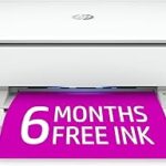 Imprimante couleur sans fil tout-en-un hp envy 6055e, avec 6 mois d'encre instantanée