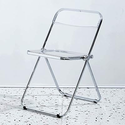 Chaise pliante en acrylique transparent jeico