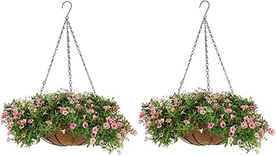 Nobcio 2 pièces panier de jardinière suspendu 30 cm, paniers suspendus pour plantes, suspendu extérieur avec doublures de jardinière, panier suspendu de décoration de jardin avec chaîne. Avec une gamme de plus de 300000 produits, DIAYTAR COTE D'IVOIRE répond à tous les types de demandes, des produits alimentaires aux articles ménagers en passant par l'électronique. Cette diversité de produits place la boutique en ligne comme un acteur incontournable du commerce électronique en Côte d'Ivoire. La satisfaction du client est au cœur de ses priorités.