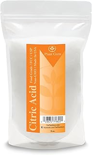 Poudre d'acide citrique 8 oz 100 % pure de qualité alimentaire, casher