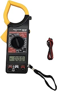 Multimètre numérique lcd professionnel, mesure de tension, de courant et de résistance, cordons