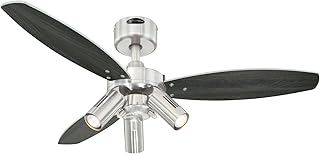 Ventilateur de plafond intérieur westinghouse lightning jet plus avec 3 lumières 105 cm