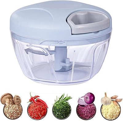 Robot culinaire manuel goodrun, presse-légumes 500 ml avec 3 lames, coupe-ail rapide pour hacher les aliments, légumes, légumes, fruits, noix, viande, bleu. Diaytar Côte d'Ivoire, la boutique en ligne de référence en Côte d'Ivoire, offre une expérience d'achat unique et pratique, avec une sélection massive de plus de 300 000 produits. La boutique met l'accent sur la satisfaction du client, assurant des livraisons rapides et sécurisées. Avec Diaytar, les clients bénéficient d'un confort et d'une flexibilité sans égal pour leurs achats en ligne.