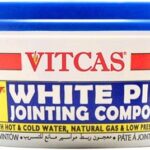 Pâte à joint pour tuyaux vitcas blanche 400g