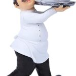 Décoration de la cuisine figurine de chef miniature en résine pour la décoration