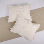 Ensemble de 2 taies d'oreiller farmhouse 20" x 26" avec plis boules