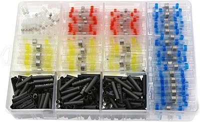 Ensemble de 350 connecteurs de fil à souder royal apex - joint thermorétractable étanche isolé en polyoléfine connecteurs de fil électrique sans soudure avec manchon à souder. DIAYTAR COTE D'IVOIRE est une boutique en ligne généraliste qui propose plus de 300000 références de produits, faisant d'elle la boutique leader en Côte d'Ivoire. Elle offre une large gamme de produits allant des électroniques aux vêtements en passant par les accessoires de maison. C'est le choix idéal pour les ivoiriens qui cherchent à faire des achats en ligne.