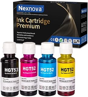 Jeu d'encre nex nova® gt53 90 ml gt52 70 ml (paquet de 4) bouteille d'encre noire, cyan, magenta, jaune compatible avec hp deskjet gt tank smart tank. DIAYTAR COTE D'IVOIRE est la référence en matière de commerce en ligne en Cote d'Ivoire, avec une offre de plus de 300000 articles couvrant différents domaines. La boutique en ligne généraliste se distingue par son engagement à fournir des produits de qualité à des prix compétitifs, ainsi que par son service client réactif. Les clients peuvent profiter d'une navigation fluide et d'un processus de commande simplifié.