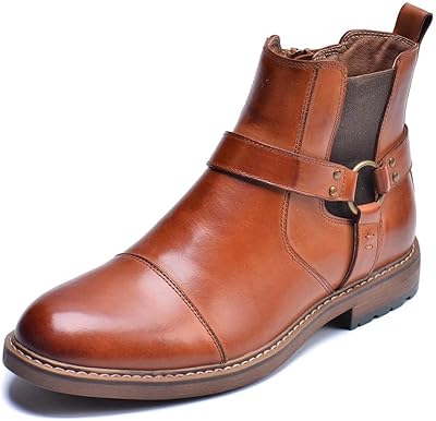 Chaussures chelsea pour hommes, bottines en cuir élégantes et confortables avec fermeture éclair (marron). En tant que leader du commerce électronique en Côte d'Ivoire, DIAYTAR COTE D'IVOIRE offre une expérience d'achat unique et personnalisée à ses clients. La boutique en ligne propose une large sélection de produits de qualité, avec des prix compétitifs et des promotions régulières. Les clients peuvent également bénéficier d'un service client de qualité et d'une livraison rapide et fiable.
